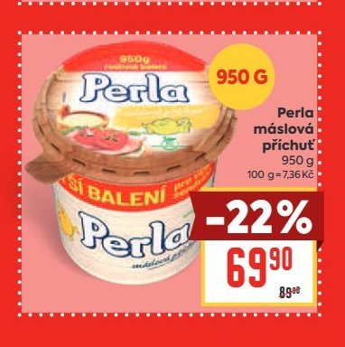 Perla máslová příchuť 950 g