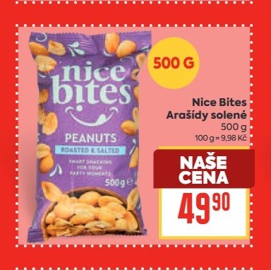 Nice Bites Arašídy solené