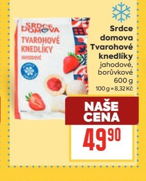Srdce domova Tvarohové knedlíky
