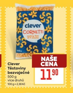 Clever Těstoviny bezvaječné