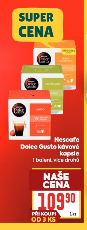 Nescafe Dolce Gusto kávové kapsle