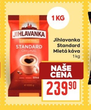 Jihlavanka Standard Mletá káva