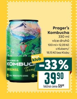Prager's Kombucha 330 ml