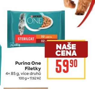 Purina One Filetky 4x 85 g
