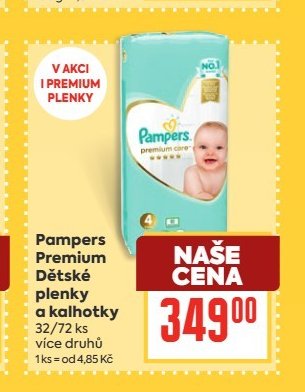 Pampers Premium Dětské plenky a kalhotky