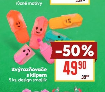 Zvýrazňovače s klipem