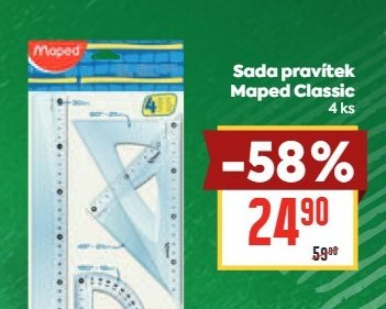 Sada pravítek Maped Classic 4 ks