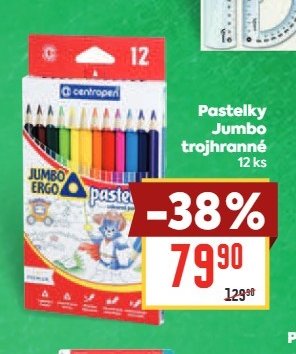 Pastelky Jumbo trojhranné 12 ks