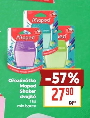 Ořezávátko Maped Shaker dvojité 1 ks mix barev