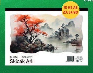 Skicák A4 10 ks