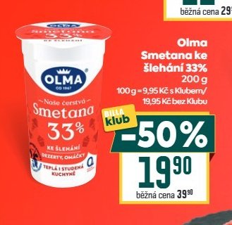 Olma Smetana ke šlehání 33%