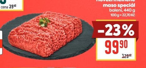 Hovězí mělněné maso speciál