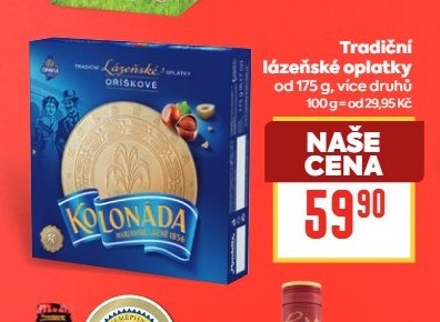Kolonáda Tradiční lázeňské oplatky