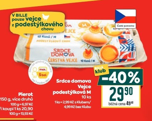 Vejce z podestýlkového chovu Srdce domova