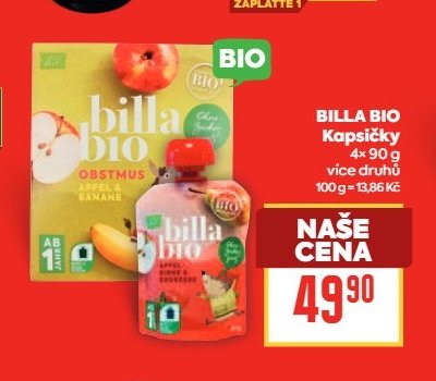 BILLA BIO Kapsičky