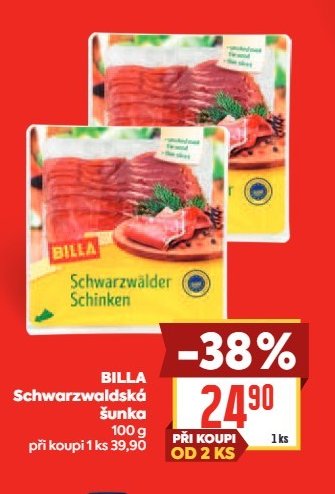 BILLA Schwarzwaldská šunka