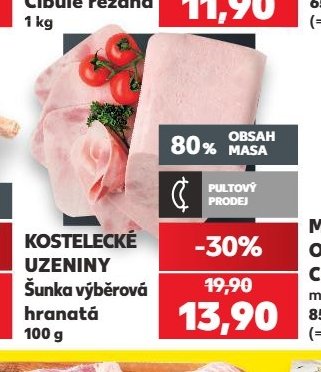 KOSTELECKÉ UZENINY Šunka výběrová