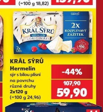 KRÁL SÝRŮ Hermelín sýr s bílou plísní