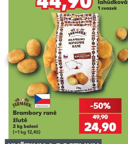 Brambory rané žluté