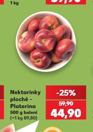 Nektarinky ploché - Platerina
