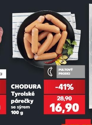 CHODURA Tyrolské párečky se sýrem