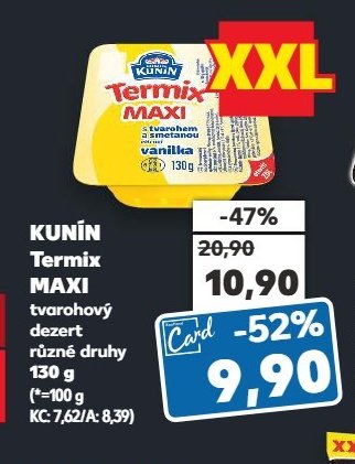 KUNÍN Termix MAXI tvarohový dezert