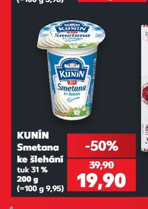 KUNÍN Smetana ke šlehání