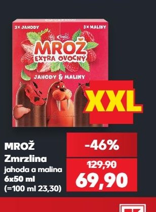 MROŽ Zmrzlina jahoda a malina