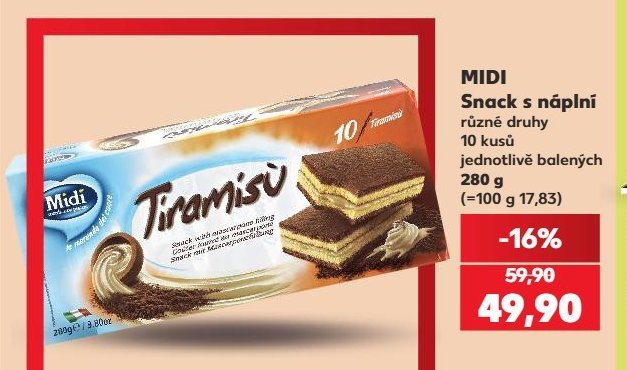 MIDI Snack s náplní