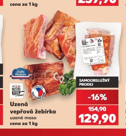 Uzená vepřová žebírka