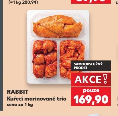 Rabbit Kuřecí marinované trio