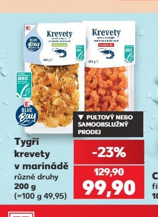 Blue Bay Tygří krevety v marinádě
