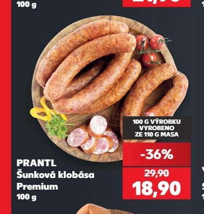 PRANTL Šunková klobása Premium