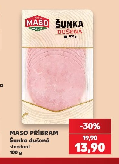 MASO PŘÍBRAM Šunka dušená standard 100 g