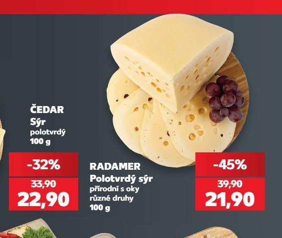 Čedar Sýr polotvrdý