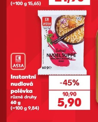 Instantní nudlová polévka