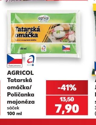 AGRICOL Tatarská omáčka/Polička majonéza