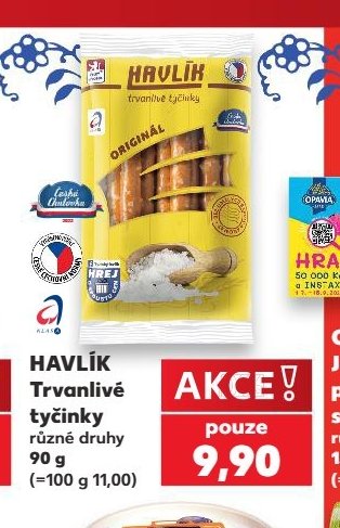 HAVLÍK Trvanlivé tyčinky 90 g