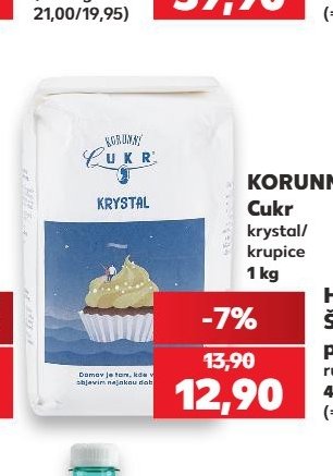 KORUNNÍ Cukr krystal/krupice 1 kg