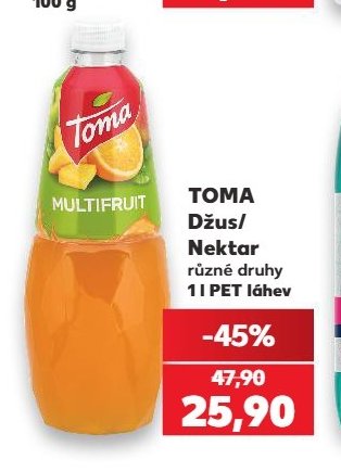 TOMA Džus/Nektar 1 l