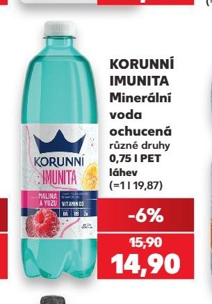 KORUNNÍ IMUNITA Minerální voda ochucená 0,75 l