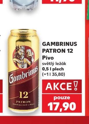 GAMBRINUS PATRON 12 Pivo 0,5 l