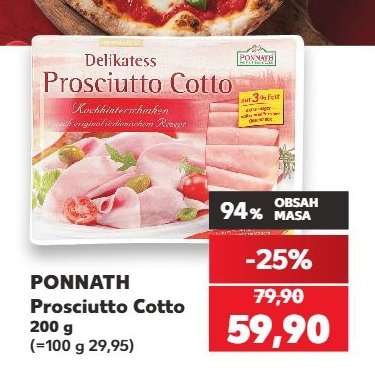PONNATH Prosciutto Cotto 200 g
