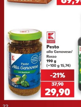 Pesto alla Genovese/Rosso 190 g