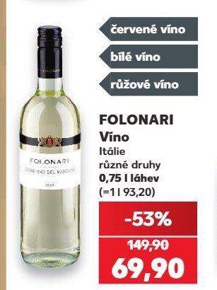 FOLONARI Víno