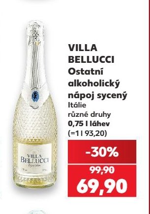VILLA BELLUCCI Ostatní alkoholický nápoj sycený