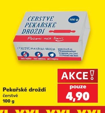 ČERSTVÉ PEKAŘSKÉ DROŽDÍ