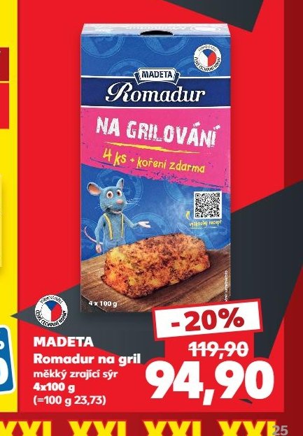 MADETA Romadur na gril