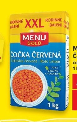 MENU GOLD Čočka červená 1 kg