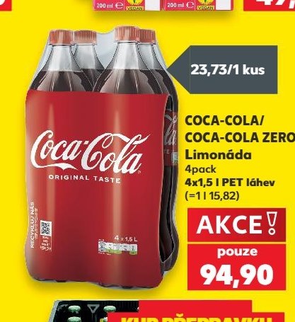 Coca-Cola / Coca-Cola Zero Limonáda 4pack
